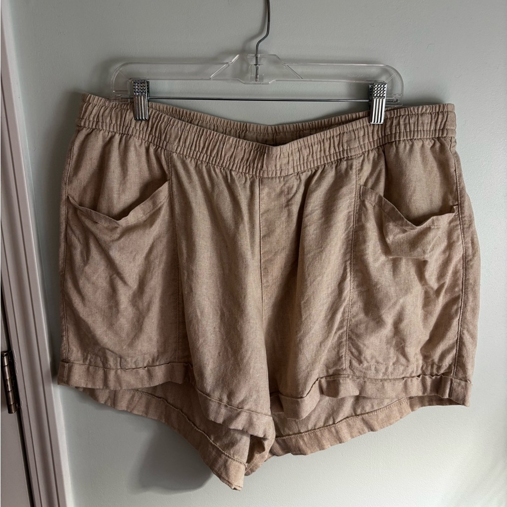 Old Navy Women's High Rise Linen Shorts 2X